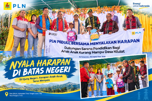 Nyala Harapan di Batas Negeri: PLN Peduli Peluk Mimpi Anak-Anak Desa Nilulat