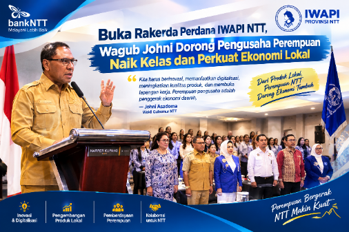 Buka Rakerda perdana IWAPI NTT, Wagub NTT dorong Pengusaha Perempuan Perkuat Inovasi dan Ekonomi Lokal