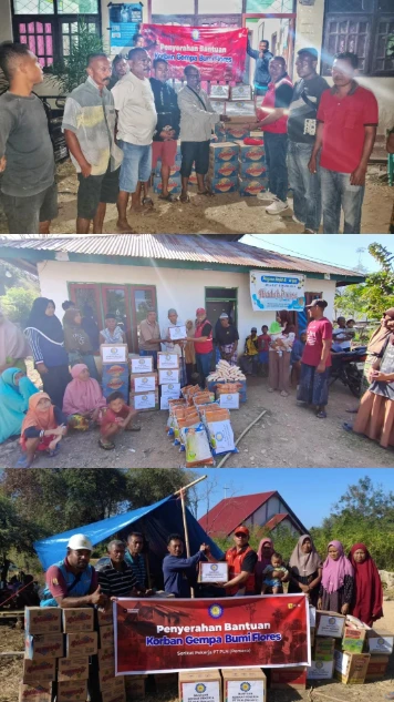 Dari Pekerja untuk Masyarakat: SP PLN NTT Antarkan Sembako Langsung ke Posko Pengungsian Ngada dan Nagekeo